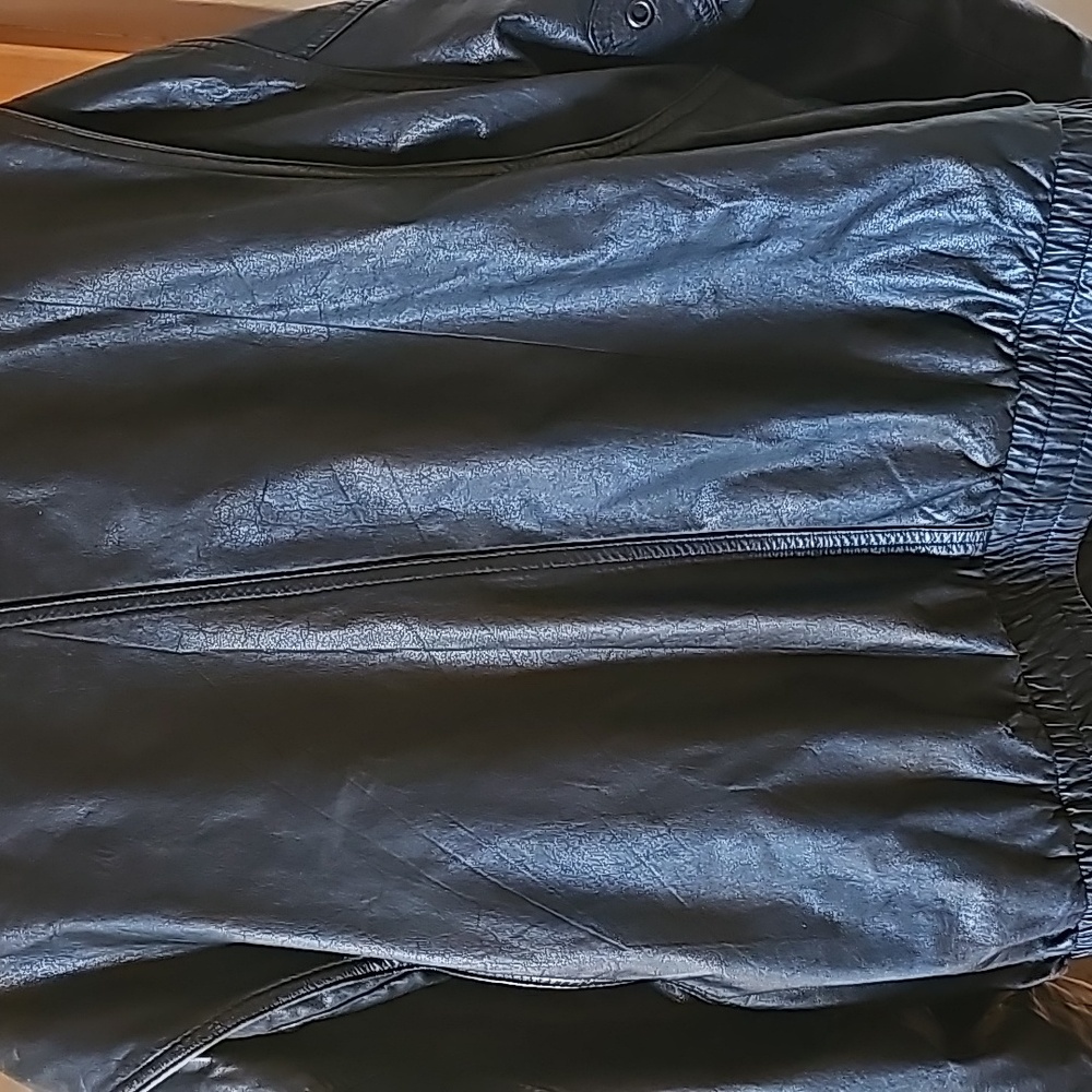 Men's Reed black leather jacket. R46 - Picture 3 of 8